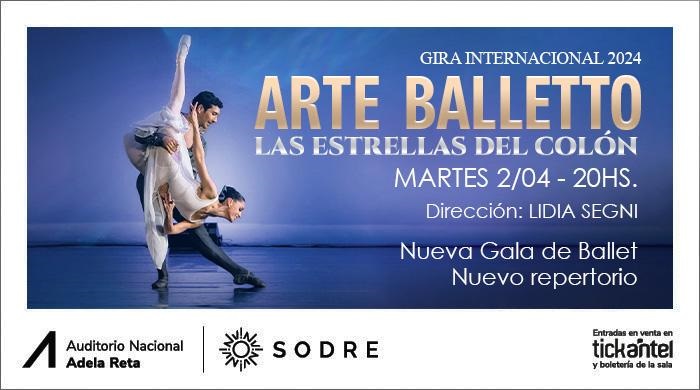 Tickantel - Comprá tus entradas por internet para Arte Balletto - las estrellas del Colon
