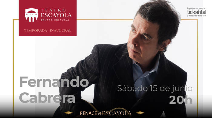 Tickantel - Comprá tus entradas por internet para Fernando Cabrera en el Teatro Escayola Tacuarembó